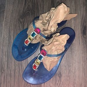 Casadei Italian jelly sandals 37
